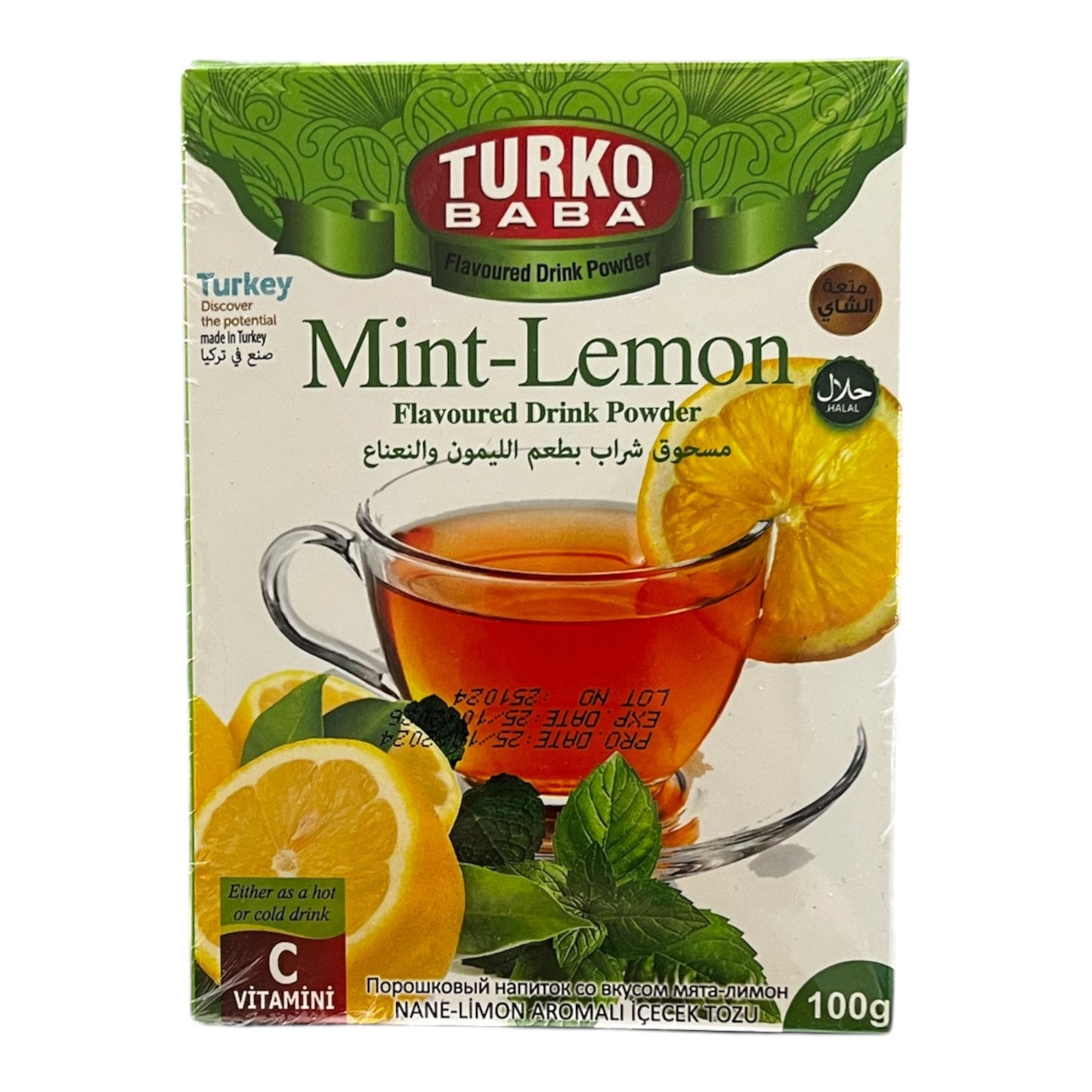 Mint-Lemon Flavored Drink Powder